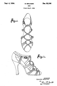 Shoe Patent 1934