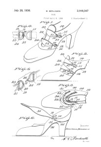 Shoe Patent 1936