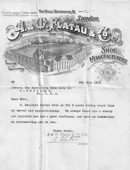 Letter of Reference 1913 - Version 2