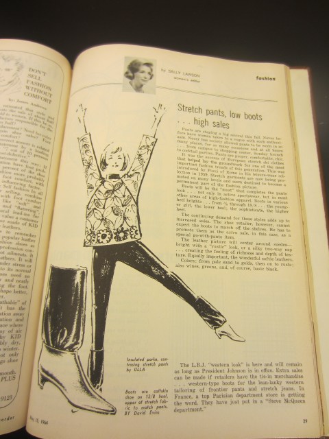 Sally Lawson Protell - Fashion Editor Boot and Shoe Recorder 1964